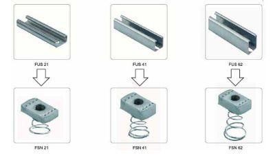Spring Nuts / Channel Nut with Extra Long Spring