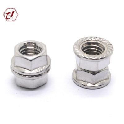 A2-70 Head DIN6923 Flange Nut 304 Stainless Steel Flange Nut