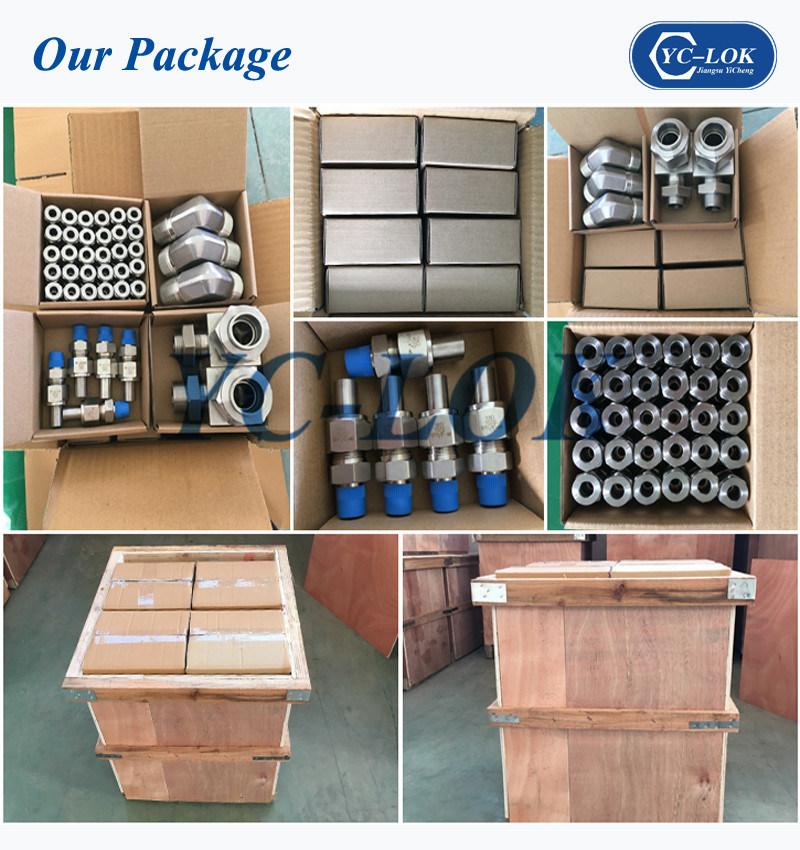Hydraulic Hardware Staninless Steel Ferrule Straight Pipe Couplings Adapters