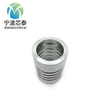Adapter Hose Fitting Hose Ferrule Sleeve for 00621 Hydraulic Ferrule for SAE 100r7. R8 Hose Jb O-Ring Metric Male Flat Seat for Spiral Hose