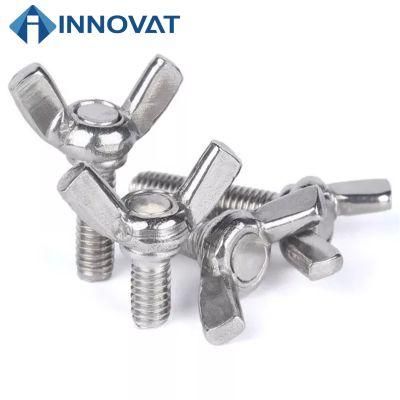 304 Stainless Steel Butterfly Screw Ingot Hand Screw Butterfly Horn DIN 316 DIN 316 Bolt M3m4m5m6m8m10m12 Fasteners