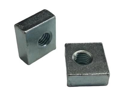 Carbon Steel Customized Square Nut Zinc Plated