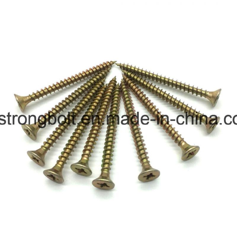 Chipboard Screw with Yellow Zinc Plated