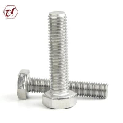 Flat Head DIN933 304 Stainless Steel Hex Bolt