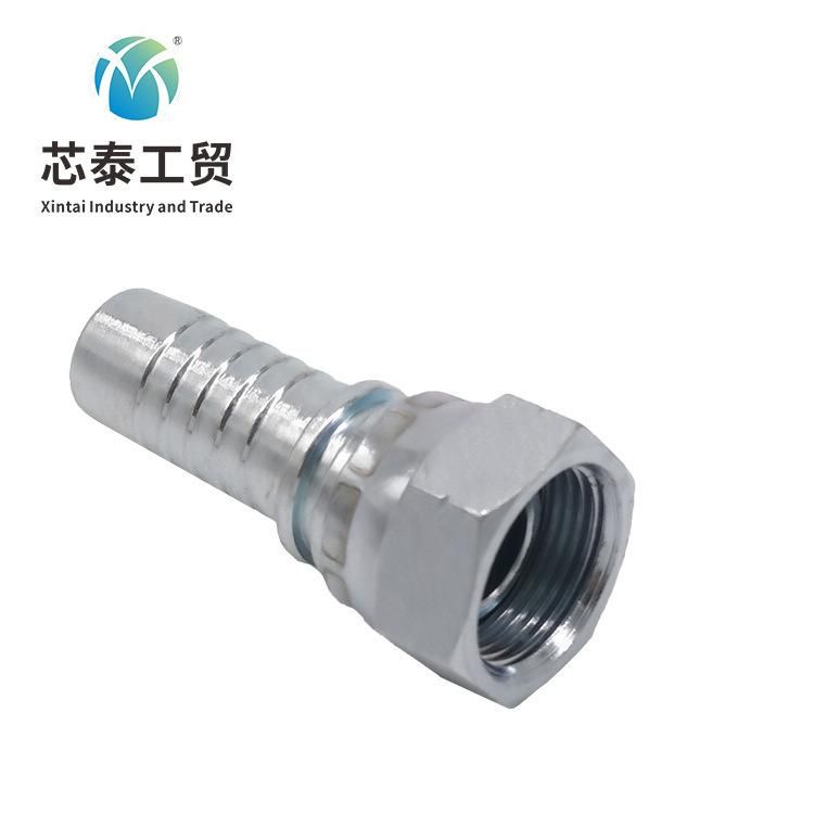 OEM Hydraulic Oil Resistant Rubber SAE 100r2 Straight Zinc Plated Carbon Steel Hydraulic Hose Fittings Price