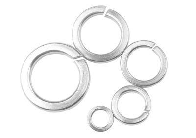 Iron White Zinc Thickened Open Spring Washer Widened Spring Washer Elastic Metal Gasket M5m6m8m10m12-M20