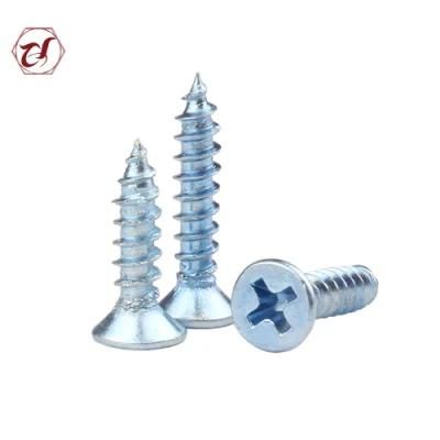 Carbon Steel Zinc Plated DIN7982 Yellow Self-Tapping Screw