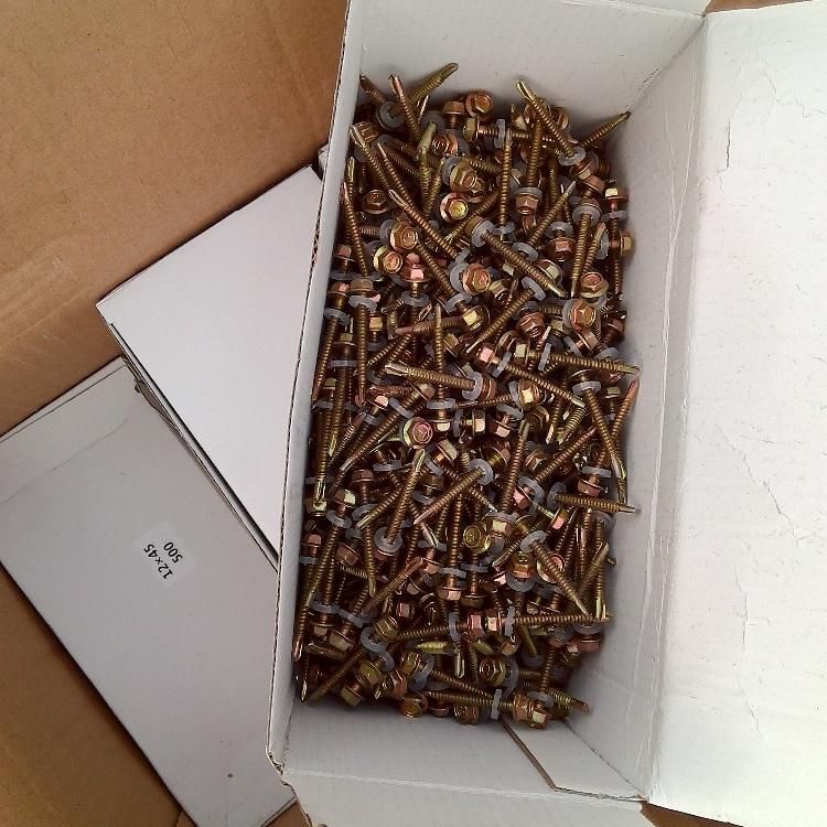 Yellow -Zinc Plated Self Drilling Screw Nail Wood Screw Galvanized Self Drilling Screws