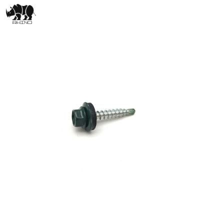 with EPDM Washer Painted Self Drilling Concrete Polycarbonate Construction Roofing Screws