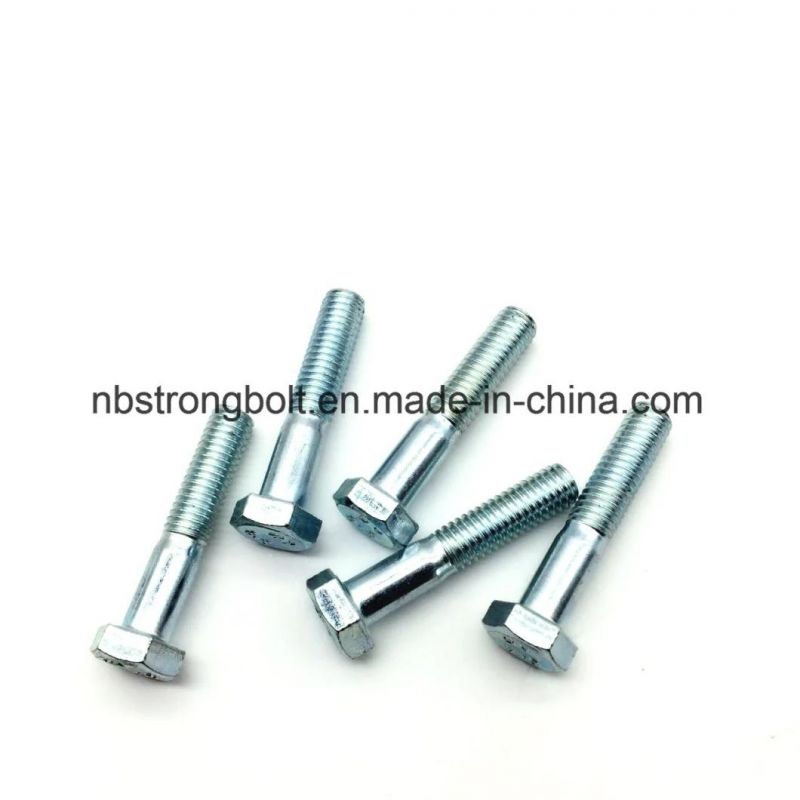 10%off DIN931 Hex Cap Screw Gr. 10.9 with Withe Zinc Plated