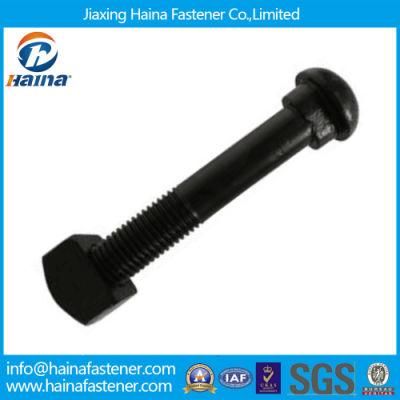 High Strength Black Track Bolt with Heavy Hex Nut