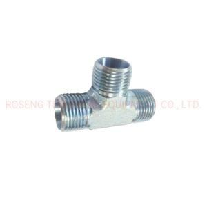 AC Carbon Steel Hydraulic Connector Hose Male Tee Fittings