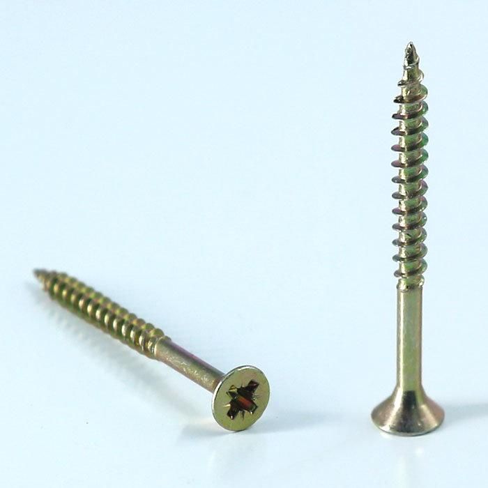 China Wholesale Self Tapping Chipboard Screw Yellow Zinc Plated Drywall Screw