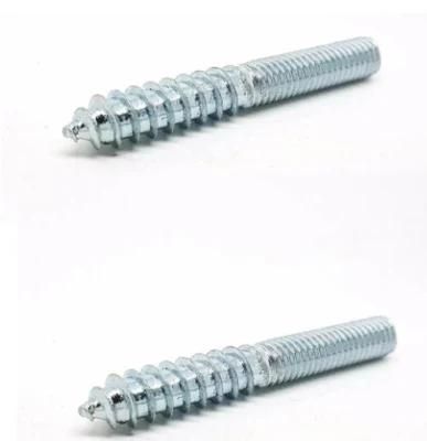 Made in China Factory Price Custom Galvanized Wood Thread Double Head Screw Positioning Screw