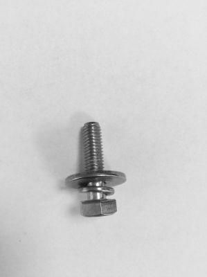 Stainless Steel 304 316 Hex Bolt with Washers Hexagon Head Bolt with Assemblt Washer