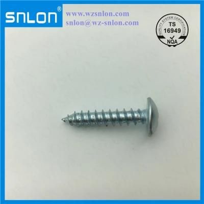 White Zinc Steel Phillip Mushroom Head Tapping Screw