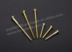 Flat Slotted Head Wood Screw