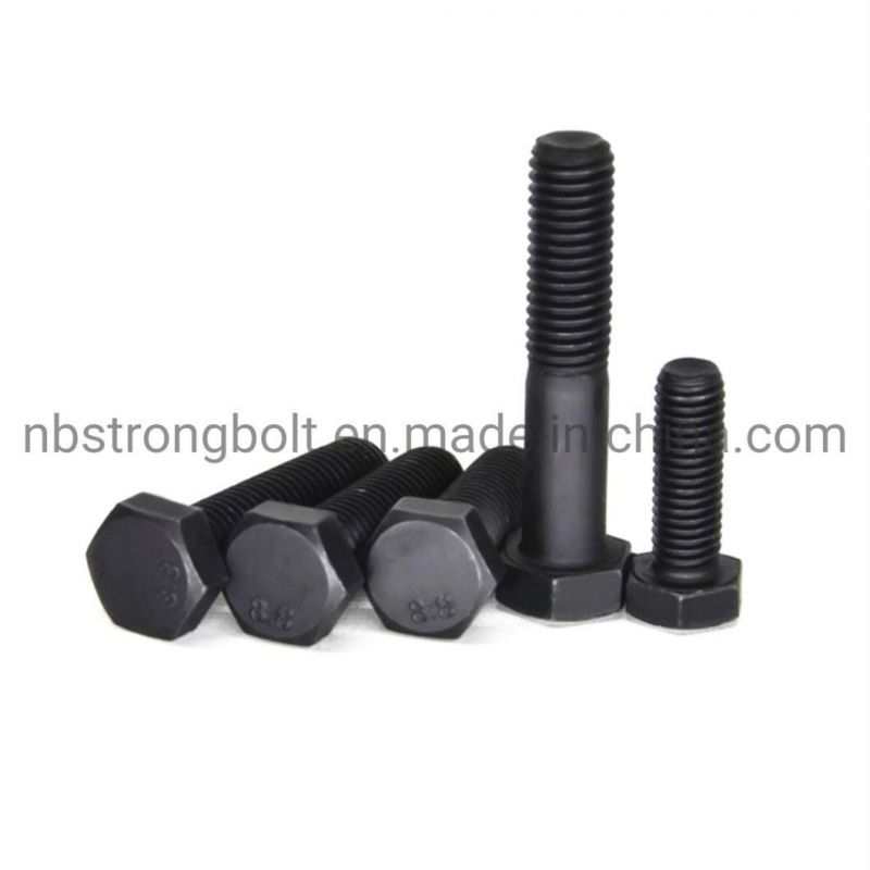 DIN931 Hex Bolt, Hex Cap Screw Cl. 8.8 with White Zinc Plated Cr3+ M8-1.25X40