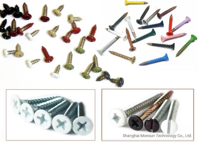 Painted Mushroom/Flat/Pan Head Bright Zinc Self Tapping Screw for Metal