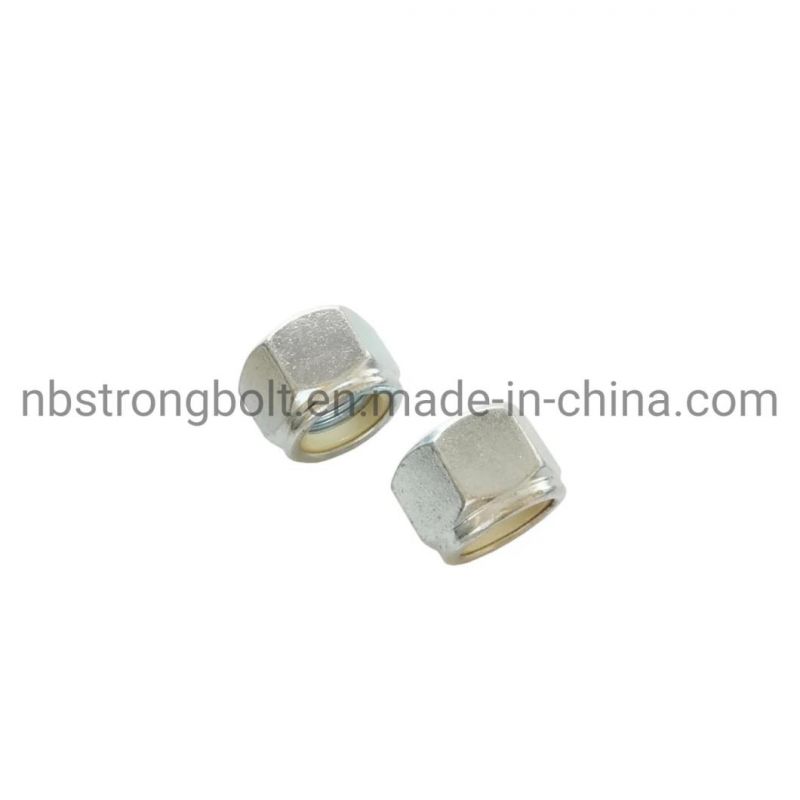 Nylon Nut M24X2-ISO10512-B-Class 10-White Zinc Cr3+