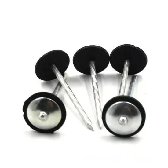 Galvanized Mushroom Head Roofing Nail with Rubber Washer