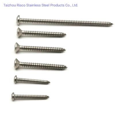 Stainless Steel SS304/316/201 DIN7504/7981/7997/912 High Quality Fastener Pan Head Self Tapping Screws