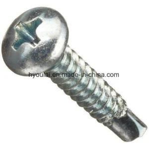 Pan Head Phillips with Self Drilling Screw Zinc Plated
