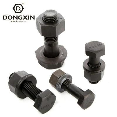 Black Heavy Hex Bolt ASTM A325 Steel Structural Bolt ASTM A325 Bolts