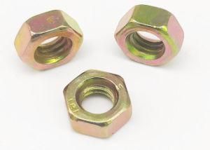 Black Yellow Zinc Plated Carbon Steel Hexagon Hex Nuts DIN934 ISO4032 ASME B 18.2.2 DIN555