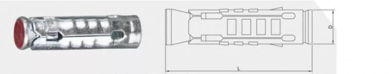Factory Supply Fastener Manufacturer Expansion Anchors One Piece Shield Sleeve Anchors