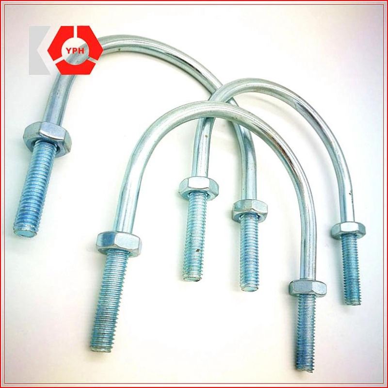 DIN3570 U Bolt with 2 Nuts Stainless Steel Zinc Plated