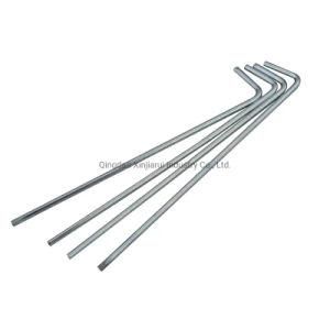9 Inch Galvanized Steel Landscape Garden Pegs for Outdoor Camping