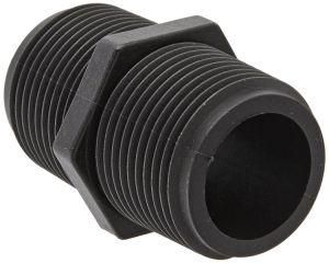 Polypropylene Pipe Fitting, Short Nipple, Schedule 80, 3/4&quot; NPT Male CPVC Pipe