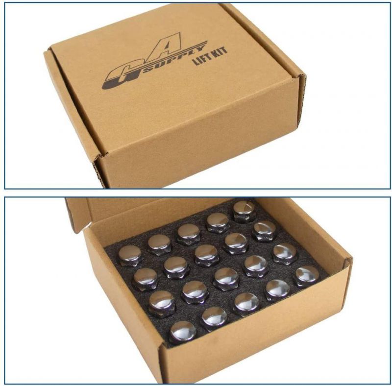 Chrome Bulge Acorn 3/4" 19mm Hex 1.38" Tall M12X1.25 Lug Nuts