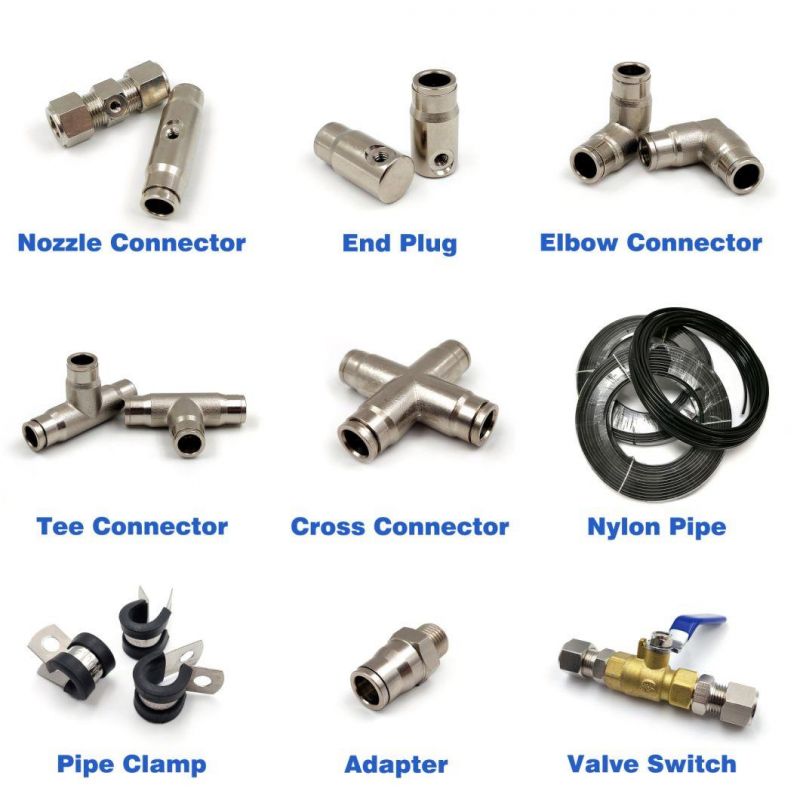 Ys High Pressure Quick Coupling Elbow Connector for 3/8" Od Pipe