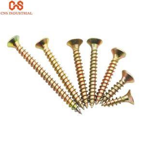 Yellow Zinc Csk Head Wood Screw Chipboard Screws