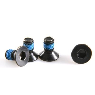 Hexagon Socket Countersunk Head Screws with Blue Nylon Patch