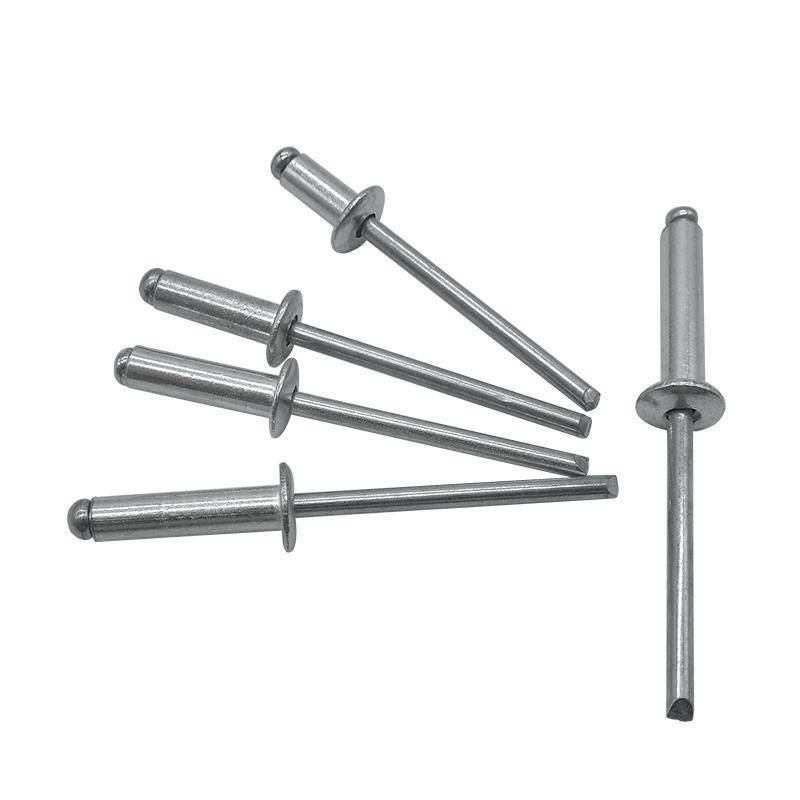 China Flat Domed Head Blind Pop Rivet Solid Steel Rivets Stainless Steel