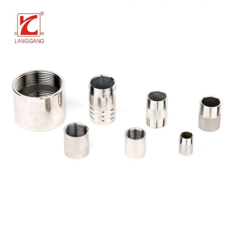 High Quality Stainless Steel Pipe Fitting Thread Screw Pipe Nipple