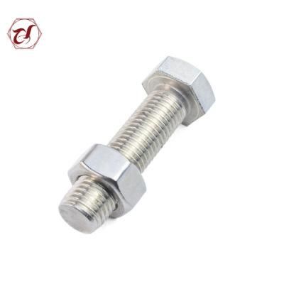 DIN933 Stainless Steel 316L A4-70 Full Thread Hexagon Head Bolt M12*50mm