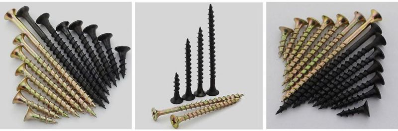 Zinc Plated Drywall Screws Black Chipboard Screw M4 M5