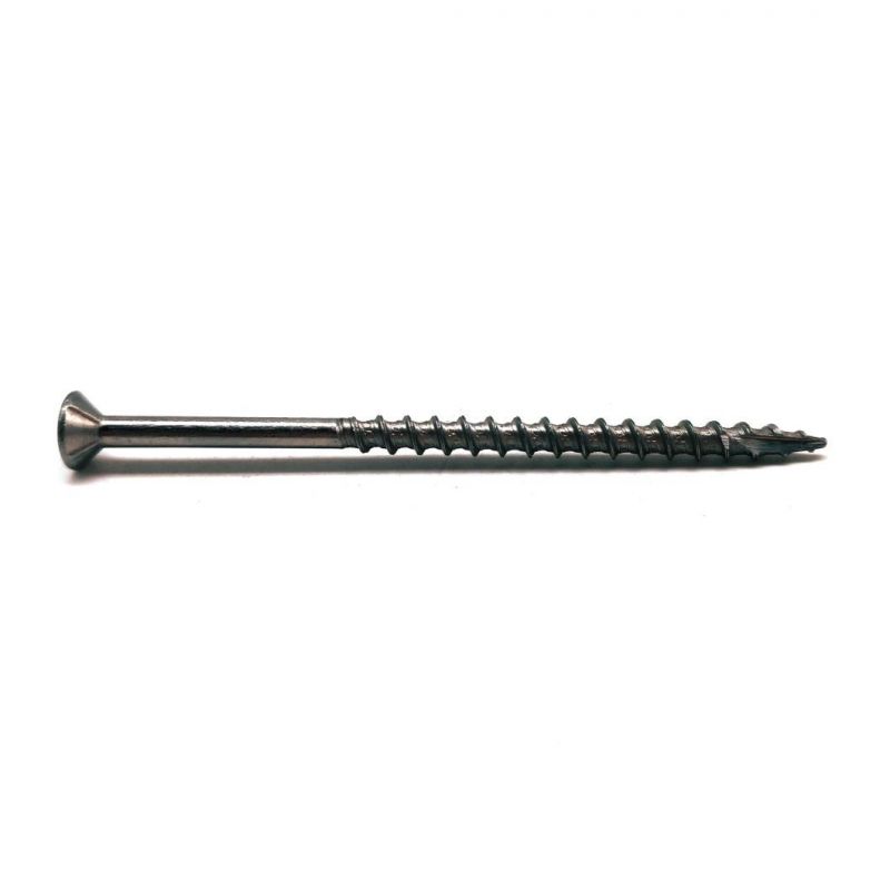 T17 Countersunk Square Head Chipboard Screw with 4 Ribs