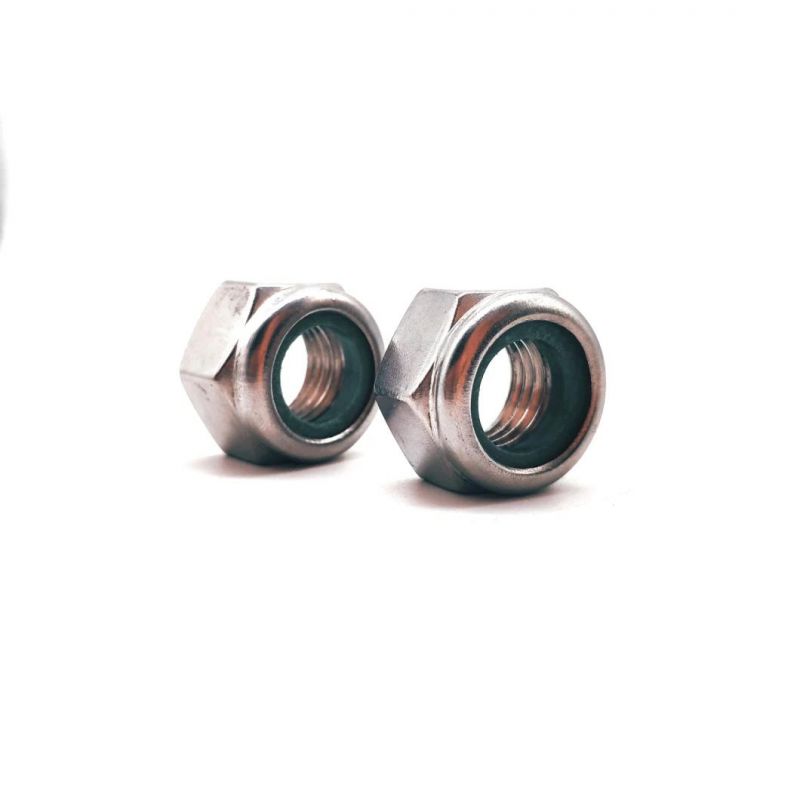 DIN985 Hexagon Nylon Nuts with Non-Metallic Insert, Nylon Lock Nuts