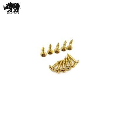 Golden Brass Countersunk Head Pozi Drive Chipboard Wood Screw
