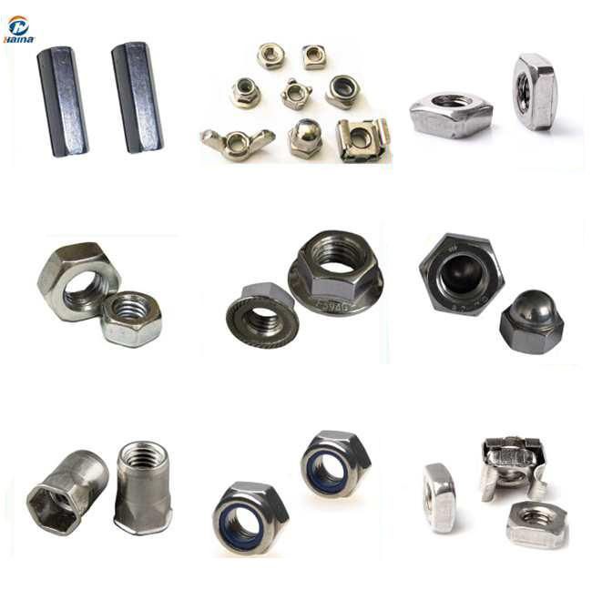 Zinc Plated Stainless Steel Castle Nuts