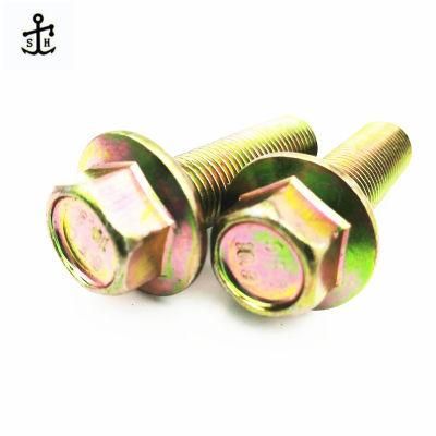 M8 - M16 High Strength ISO 15072 Hexagon Bolts with Flange with Metric Fine Pitch Thread Made in China