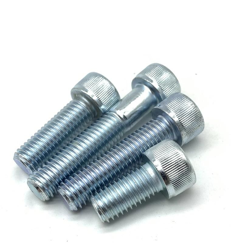 DIN 912 Hex Socket Cap Screw Hex Socket Head Bolt Allen Bolt Knurling Carbon Steel Zinc Plated Galvanized