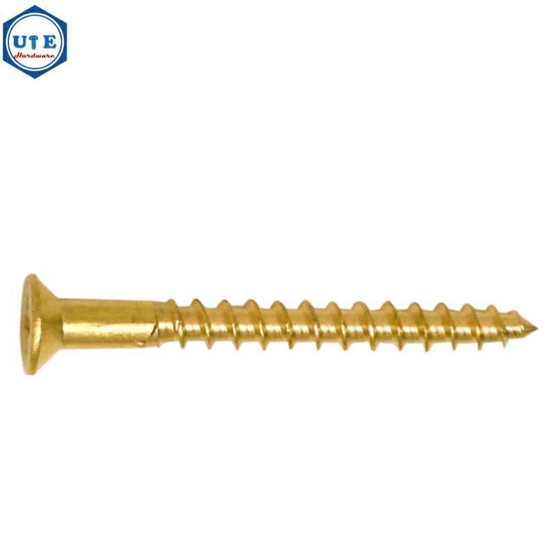 Brass Countersunk Head Slotted Drives Wood Self Tapping Screw DIN97 for M2.5X16