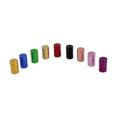 Anodized Aluminum Round Standoff Stainless Steel Wall Mounted Sign Stand off Spacer, Mirror Glass Screw Standoffs