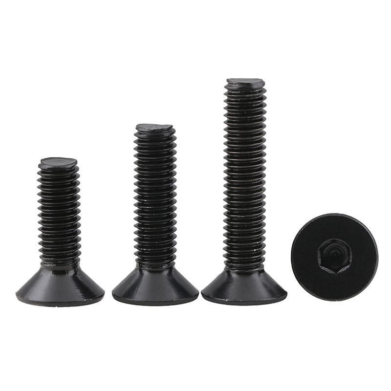 Carbon Steel Gr12.9 Hex Socket Flat Head Machine Screws